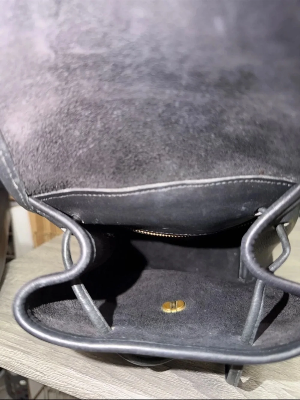 Coach Vintage Mini Leather Backpack in Black - Picture 8 of 8